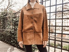 Veste femme Cuir Marron camel