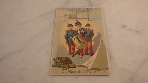 1870 tambour militaire chromo - 1870.tambour, (chromo