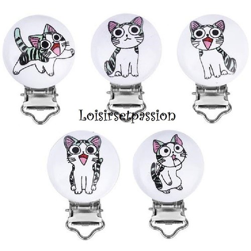 Clip pince tétine - pince, chat
