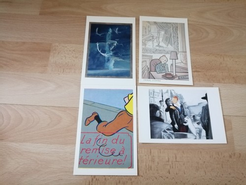 Lot cartes postales - postales, tintin