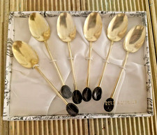 6 cuillères à café plaquée