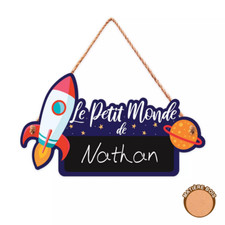 Plaque de porte chambre petit garçon, décoration enfant, déco chambre bébé