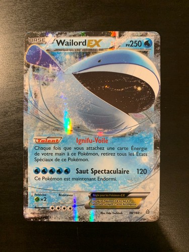 Carte pokémon wailord ex - carte,
