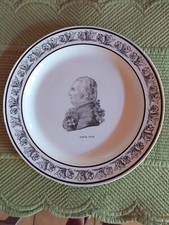 Assiette en Faïence Fine de CHOISY : LOUIS XVIII / Période P & H début XIXè