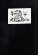 vieux papier ex libris abeille ruche graphiex frijling erschersheim bathmen 1936