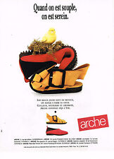 PUBLICITE ADVERTISING 064  1991  ARCHE   chaussures souples