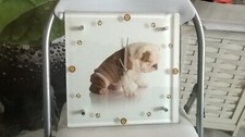 Horloge Carrée Chien bouledogue