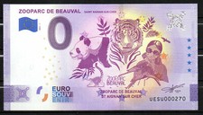 billet souvenir zero euro étoiles Zoo parc de Beauval 2021