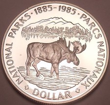 Silver Proof Canada 1985 National Parks Dollar~See Our Canadian Silver~Free Shi