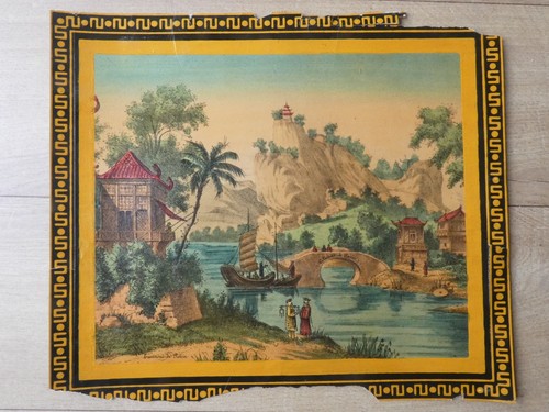 Gravure ancienne xixe vue - gravure,