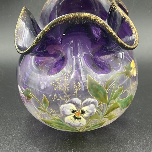 Vase emaillé legras montjoye - vase,