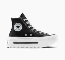 Converse Chuck Taylor All Star Lift Double Stack Montantes Plateforme Shoes Noir