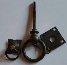 Poignée Anneau Anciennes en laiton (x2) Porte & Tiroir, Carré de 7mm (le grand) 