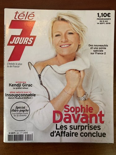 Télé jours 09 - télé, 8/09/2018