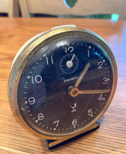 Ancien réveil Jaz couleur crème et noir modèle Discreto France 1970 vintage