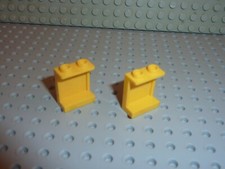 2 x LEGO Yellow panel ref