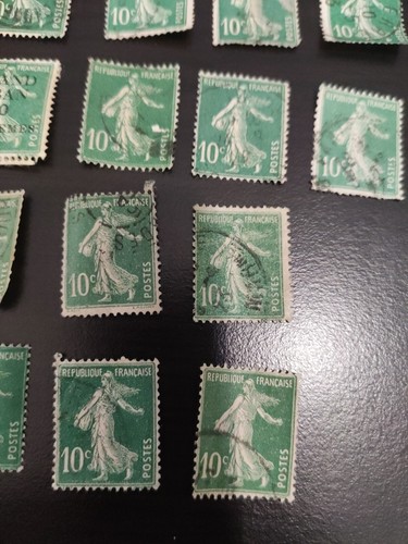 Timbre 188b semeuse 10c vert - semeuse,