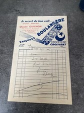 Ancienne Facture Papier Feuille Épicerie Droguerie Claude Guichon Chambéry 1936