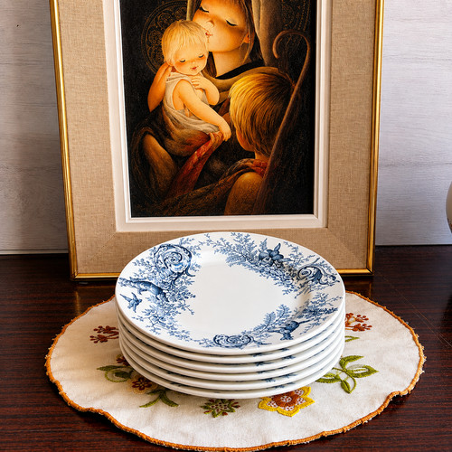 Assiettes dessert faience - assiettes,