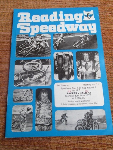 Programme speedway reading v - programme,