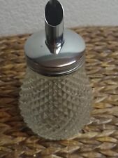 sucrier Verseuse Sucre En Poudre En Verre Vintage Taille Diamant 