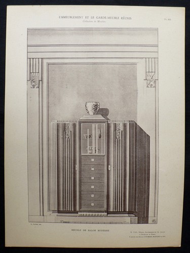 Lithographie art déco léon - art,