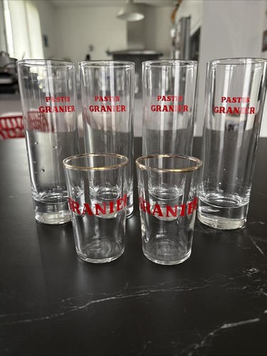 Pastis granier lot - 6, verres