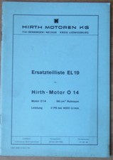 Hirth Engines Parts List O 14