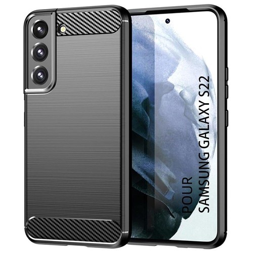 Coque effet carbon noir - carbon,