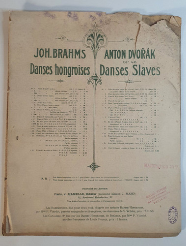 Joh brahms danses - joh.,