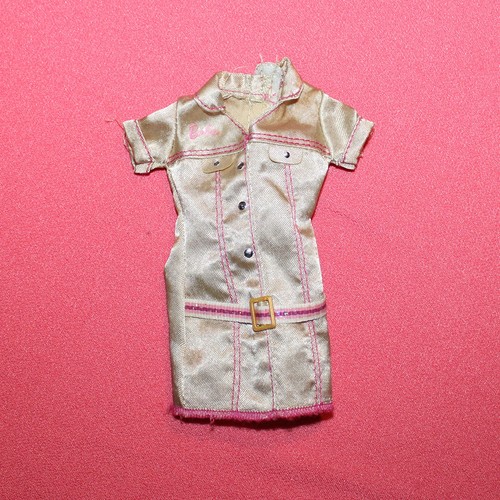 Robe dorée pour barbie - robe, /