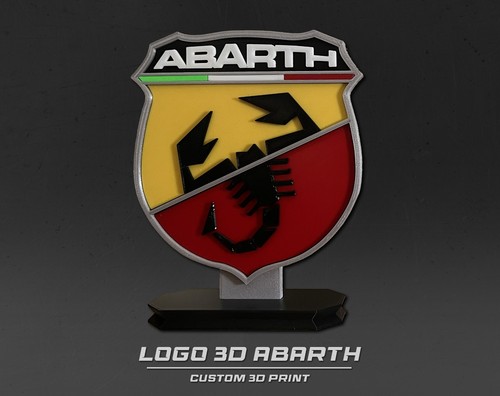 Logo abarth custom 3d - abarth,