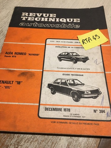 Revue technique automobile - technique,