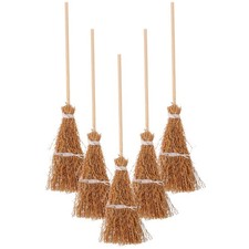  5 Pcs Mini Balayette Miniature Maison De Poupée Accessoire Sorcière