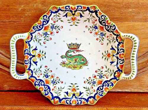 Ancien plat anses desvres - anses,