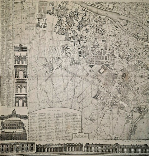 Plan paris 1728 - paris, abbe