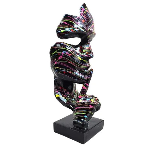 Statue résine sur - en, socle
