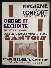 Catalogue meubles métalliques Gantois industrie bureau armoire casier vestiaire