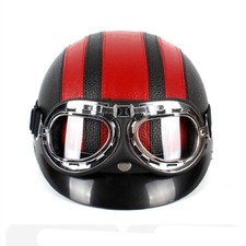 Motorcycle rouge demi-casque