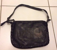 AUTHENTIQUE MINI SAC/POCHETTE MALIPARMI EN CUIR NOIR TBE