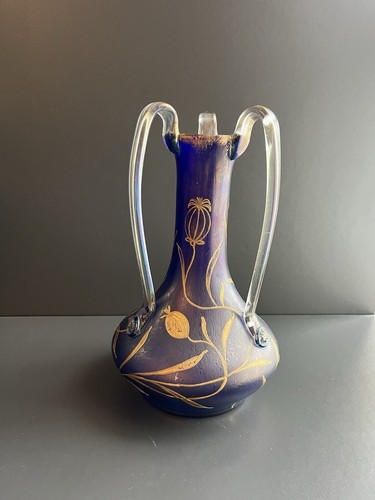 Vase verre irise loetz art - verre,
