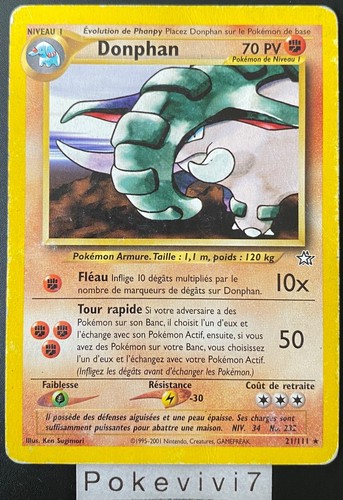 Carte pokémon donphan 111 - carte,