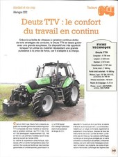 & Fiche TRACTEUR AGRICOLE &