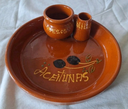 Plat apéritif terre cuite - apéritif, en