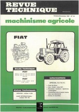 xx-90 Revue Technique Agricole Fiat Someca Etat - NEUVE PORT Reduit France