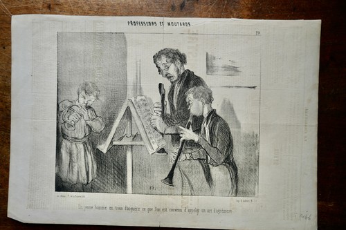 Daumier lithographie originale - daumier,
