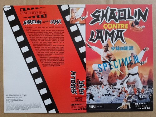 Jaquette vhs shaolin contre - vhs,