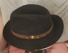 Chapeau feutre à l'italienne 100% laine Taille 60 Marque GUERRA 1855