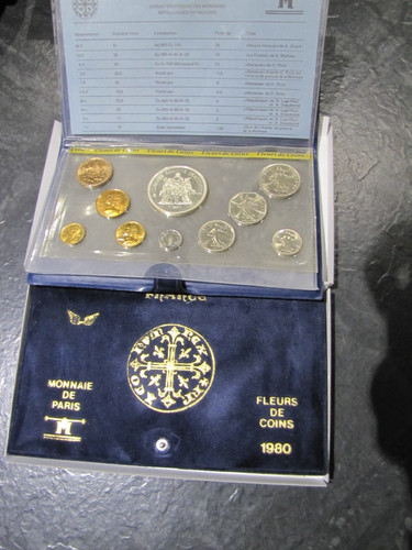 Coffret fleurs coins 1980 - de,