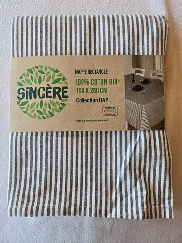 Nappe blanche grise - blanche, et